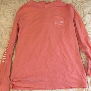 Pink long sleeve hoodie
